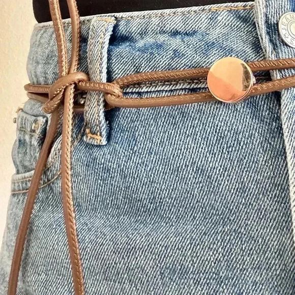 Coffee Color Cord Belt - Picture 2 of 3